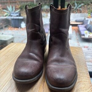 Eric Michael Dark Brown Leather Boots